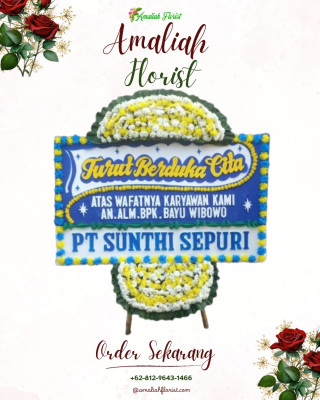 Papan Bunga Duka di Sewu